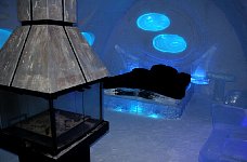 Ice hotel underwater suite