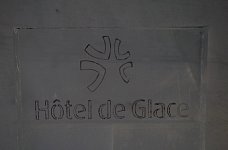 Ice hotel sign