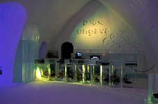Ice hotel bar