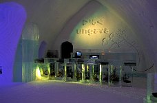 Ice hotel bar