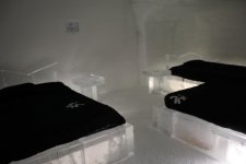 Standard ice hotel room