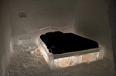 Standard ice hotel room