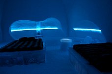 Ice hotel room