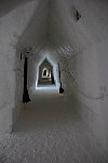 Ice hotel corridor