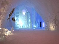 Ice hotel lobby