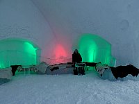 Ice hotel bar area