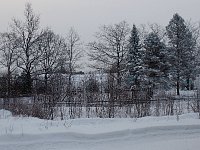 Ice hotel from entrance building