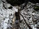 Stairs to ice cave