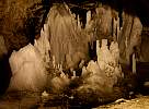 Ice formations in side chamber