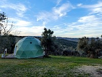 Geodome and valley beyond