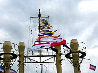 Flags on the Dresden - they do not spell anything