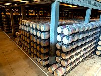 Thousands of wine barrels