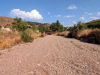 Bridge over dry river bed