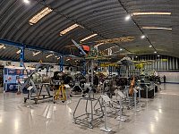 Airplane motors at Madrid plane museum