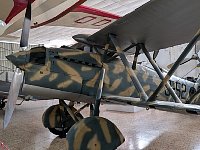 Biplane with nor much forward visibility at Madrid plane museum