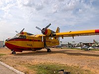 Fire fighting plane at Madrid plane museum