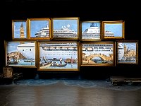 Venice oil painting at Banksy museum in Madrid