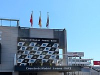 Jarama race track podium
