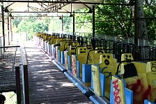 Spreepark Rollercoaster train