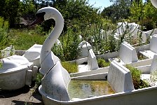 Spreepark Swans in Storage