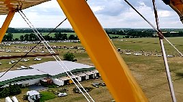 Landing at Bienenfarm airfield