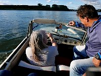 Me driving the Amphicar