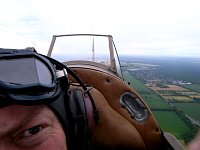 View backwards out of Tiger Moth