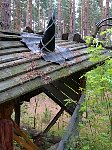 Derelict wood structures