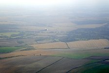 Tiger Moth in flight, seen from Dragon Rapide