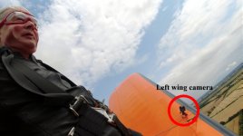 Position of left wing camera