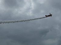 Wing walk flight in drizzle