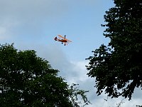 Wingwalking with partially blue skies