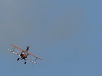 Wingwalking with partially blue skies