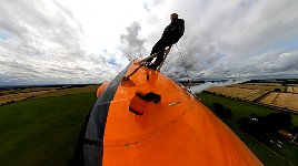 Wing walking and smoke machine