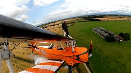 Wing walking and smoke machine