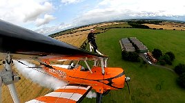 Wing walking and smoke machine