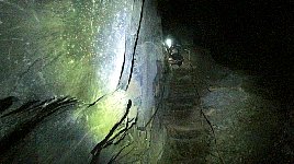 Slate mine ladder