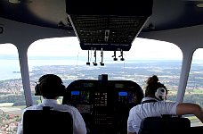 Flight deck view