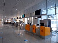 Munich airport almost empty