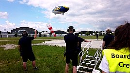 Zeppelin coming in to land