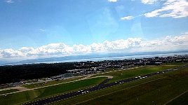 Friedrichshafen airport seen from Zeppelin