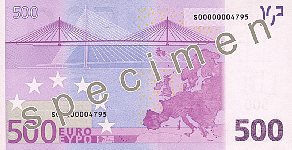 500 Euro note (no longer issued)