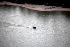 Speedy boat on the Rhine