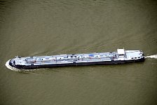Freight ship on Rhine
