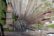 Railway work yard