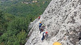 Via Ferrata traverse