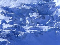 Glacier ice on Klein Matterhorn