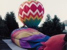 Setting up the balloon