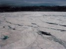 Ice Fjord from helicopter