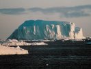 Iceberg in the midnight sun, Greenland